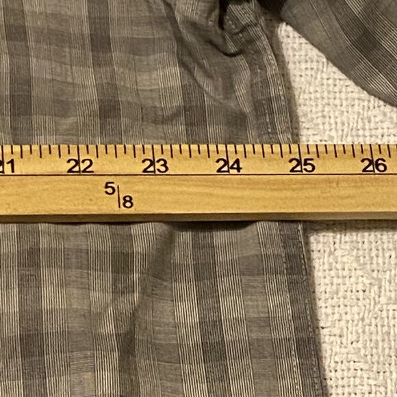 Dockers Stain Defender Gray Plaid Button Down Men’s Shirt Size XL Preppy - Picture 10 of 16